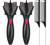 Junterone Ensemble de Peignes à Tresses Automatiques et à Queue de Rat, Machine à Tresser Automatique, Outils de Coiffure à Faire Soi-Même pour Femmes