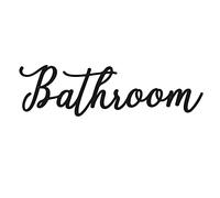 Junterone Iron Farmhouse Metal Sign Wall Cutout Wall Sign Salle de Art DéCor à Suspendre pour Moderne Rustique Noir