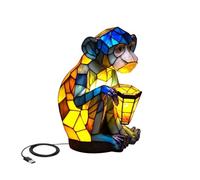 Junterone Lampe de Table Animal, Lampe de Chevet Singe avec Ports USB, Lampe de Chevet pour Salon Chambre