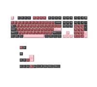 Junterone Lot de 125 touches PBT à double tir, hauteur cerise, pour clavier de mécanique MX, accessoires de rechange de type C