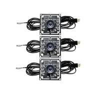 Junterone Lot de 3 modules d'appareil photo 100 degrés 1 MP OV9732 1280 x 720 USB gratuit mise au point manuelle, avec câble de 2 mètres pour WinXP/7/8/10