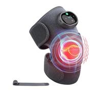 Junterone Masseur de Genou Chauffant Masseur de Genou Portable Genou Épaule Coude Masseur de Vibrations Chauffantes 3 en 1, pour Soulager la Douleur