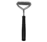 Junterone Nettoyant pour Barbecue en Acier Inoxydable À 100% Rouillé Brosse de Nettoyage pour Barbecue À Ressort À Trois Têtes Brosse de Nettoyage pour Barbecue Four Brosse de Nettoyage