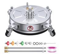 Junterone Nettoyeur de à Pression de 14 Pouces 4500 PSI avec Boîtier en Acier Inoxydable 304 de Qualité Industrielle, Prise 1/4 Pouce