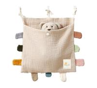 Junterone Organisateur Latéral de Lit de Sac de Rangement de Lit en Coton Sac de Rangement Essentiel Sac Suspendu pour pour Vêtements de à Couches pour,D