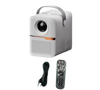 Junterone P10 Smart 4K WiFi Portable 1080P Home Cinéma Vidéo LED Bluetooth Mini Projecteur Android 10 Projecteur Prise UE (Blanc)