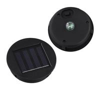 Junterone Pack de 2 Lumières Solaires Remplacement Top Panneau Solaire Lanterne Couvercle Lumières, Lanterne Lumière Remplacement, Jardin Patio Decor