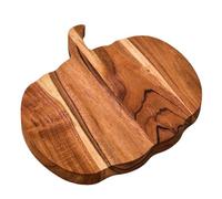 Junterone Planche à Découper en Forme de Citrouille Planche à Découper en Forme de Citrouille d'halloween avec Poignée Planche à Découper en Bois pour Cuisine