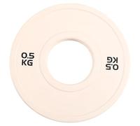 Junterone Plaques de Poids Fractionnaires en Caoutchouc pour Haltères avec Trou D'Insertion de 50,4 Mm, Poids de 0,5 Kg, pour Ajouter des Poids de Micro-Plaque à Votre Équipement de Gym.