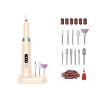 Junterone Ponceuse à Ongles Électrique Forets Ongles Professionnels Meulage Polissage Enlèvement Art Ponçage Stylo Manucure Machine,C