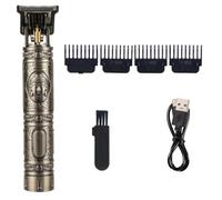 Junterone Rasoir de Coupe de Cheveux Pour Recharge Rasoir Adulte éLectrique Vintage Tondeuse Rasoir Maison USB Chargement Salon de Coiffure C