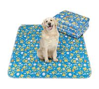 Junterone Tapis d'apprentissage de la Propreté Lavable pour Chiens, Lot de 2 Tapis Réutilisables pour Chiots, Imperméables et Absorbants