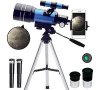 Junterone TéLescope pour Adultes et Enfants, TéLescopes RéFracteurs Portables à Ouverture 70 Mm (15X-150X) pour DéButants, TéLescope de Voyage 300 Mm