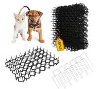 JUNUNDJING 18 Pièces Tapis Anti Chat, Repulsif Chat Exterieur, Interieur, Anti Chat, Pic Anti Chat, Répulsif Chat, Chien, Grillage Chat, 1 Pièce Taille 15×20 cm
