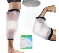 JUNUNDJING Protège PICC Bras, Protection Genou Douche, Protège Attelle Genou Douche Adulte, Réutilisable Sac de Douche Protection Genoux, Maintenir le Bandage au Sec, 40 x 28 cm, Taille L