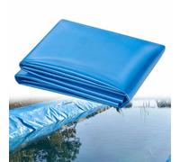 Junvstor 3x7m 4x5m 5x6m 7x8m 8x10m Revêtement d'étang Flexible Piège étanche Bleu, Membrane imperméable de sous-Couche en PEHD pour Grands étangs à Poissons, Jardins, piscines, aquaculture