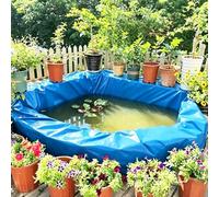 Junvstor Doublure Flexible imperméable préformée pour Bassin d'eau, Membrane de Jardin, 0,16 mm d'épaisseur, Bleu, bâche d'étang, aménagement paysager, Fontaine, Serre, Film(1x8m)