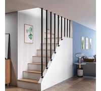 Junvstor Rampe d'escalier, Rampe d'escalier Moderne pour marches intérieures, Barre d'appui de sécurité pour Grenier, Couloir, cloison de séparation(Style 1,120cm)