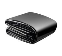 Junvstor sous-Couche d'étang en Plastique Noir, Membrane de Piscine Plastique 4x6M 5x8M 7X10M, bâche résistante l'humidité | Revêtement d'étang à Poissons de sous-Couche imperméable à l'eau(2x6m)