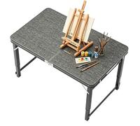 Junvstor Table Pliante Robuste, Dessus de Table et Cadre en métal Robuste, Table de Panique de Camping à tréteaux avec poignée, Tables d'appoint Utilitaires de Gril Portables Les fêtes(180cm/5.9ft)