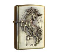 junweideyi Briquet de style chinois 2025, remplaçable pour Zippo (étui uniquement), taille de l'insert compatible 3,6 cm x 1,2 cm x 5 cm (style 15)
