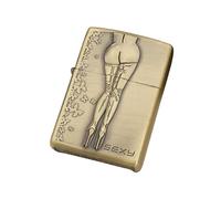 junweideyi Coque briquet en métal de style vintage, motif en relief bronze, compatible avec inserts Zipo (coque uniquement), taille de l'insert compatible 3,6 cm x 1,2 cm x 5 cm (style 3)