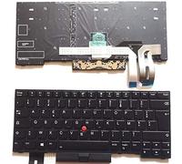 Junweier Clavier Français AZERTY rétro-éclairé pour Lenovo thinkpad Lenovo Thinkpad E480 E485 L480 L380 T490 E490 E495 T14 P14S GEN 1 GEN 2 Yoga T480S L390 P43S 01YP360 FR