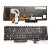Junweier Clavier Français Azerty rétro-éclairé pour Lenovo Thinkpad T570 T580 P51S P52S 20L9 20LA 01EN928 01EN958 01ER500 01HX219 01HX259 SN20M07877 SN8361BL 01EN964 01ER530 01ER582 01ER541 FR