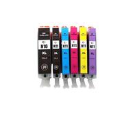JUNWLREFR Cartouche d'encre à Jet d'encre Couleur Compatible NK-Tank XKI-N10 XKI-N11 XKI-N20 XKI-N21 N20 N21, for imprimante c-Non XK50 XK60 XK70 XK80 XK500(N20-4set)
