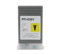 JUNWLREFR Cartouche d'encre Compatible 5 Couleurs/Ensemble, 55ML PFI-030 PFI-031 for imprimante c-Ann TM-240 TM-340 avec Puce pigmentée(PFI-030 Y-1PC)