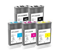 JUNWLREFR Cartouche d'encre Compatible PFI-030 complète avec Pigment for C-aon TA-20 TA-30 TM-240 TM-340(1set)