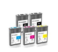 JUNWLREFR Cartouche d'encre de Remplacement 55ML PFI-031 PFI-030, for imprimante c-Ann i-mge TM240 TM340, Pigment étanche, Encre PFI 030(PFI-030-5PC-1Set)