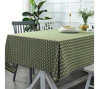junyao Nappe de Table Moderne Minimaliste en Forme de Triangle Noir/Blanc, Green Arrow, 140 * 220