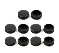JunYe Bouchon de Jambe de Meubles en Plastique Noir 10Pièce de bouchage de Bouchon d'obturation pour Tube de Tuyau Rond - 35mm