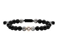 JunyiDIY Bracelet Homme Brillant Œil Protecteur avec 4 Jaspe Carte, Obsidienne Noire & Pierre de Lave, Protection & Porte-Bonheur, Cadeau Frère, Mari, Thanksgiving, Anniversaire