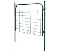 JUNZAI Portail de clôture de Jardin 100 x 100 cm Vert,Barriere Jardin Exterieur,Barriere Jardin,Portillon Grillage