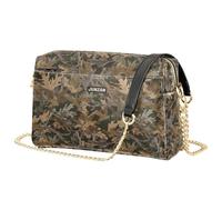 junzan Sac à bandoulière camouflage avec feuilles de chêne pour femme en cuir végétalien avec fermeture éclair