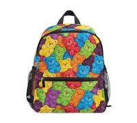 JUNZAN Sac à dos pour enfant avec ours de dessin animé pour garçons et filles, sac à dos préscolaire, petit sac à livres pour enfants âgés de 3 à 8 ans