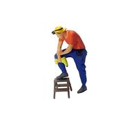 JunZheHub 1/64 Scale Figure Repairman Tiny People Collections Micro Landscape Layout Diorama Scenery, 1x Foret de Maintien