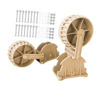 JunZheHub 1 Paire de Roues pour Bateau Gonflable, Roues Professionnelles Pliables pour Annexe