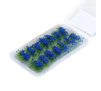 JunZheHub 14 Pièces de Gazon Artificiel Décoratif avec Touffes En Y pour Jardin Miniature et Modélisme Ferroviaire, Utilisées dans La Réalisation de Maquettes.