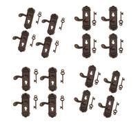 JunZheHub 16 Serrures de Porte Miniatures à Poignée Droite/gauche avec Clés, 12e Génération