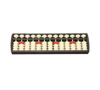 JunZheHub 17 Tiges de Perles En Plastique Abacus Count Number Tool Jouet éducatif, Le noir