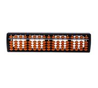 JunZheHub 17 Tiges de Perles En Plastique Abacus Count Number Tool Jouet éducatif, Noir marron