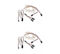 JunZheHub 2 Bandes Lumineuses à LED Contrôlées Par RC pour Voiture RC D'avion à