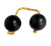 JunZheHub 2 Pièces Ballon Rythme Poignée Maracas Percussion Double Gourde Grains Fer Résistance à L'Usure Fonction Rotative Adaptée Enfants Apprentissage Mu,