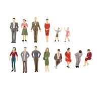 JunZheHub 20 Figurines de Modélisme Ferroviaire, Passagers Miniatures, éléments de Décor, Peints Par Des Enfants et Des Adultes pour Des Maquettes de, Tapez
