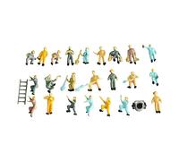 JunZheHub 25 Figurines Miniatures de Cheminots à L'échelle HO (1/87) pour Décor de