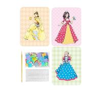 JunZheHub 3 Pièces Panneaux de Dessin à Piquer DIY Ensemble d'Activité Habillage Princesse Kit d'Art Papier Créatif Jouet Éducatif Convient pour Enfants, Style un