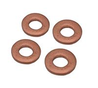 JunZheHub 4 Joints D'injecteur, Rondelles, Bagues D'étanchéité en Cuivre, Ajustement Fixe et étanchéité, Adaptés à L'entretien Automobile